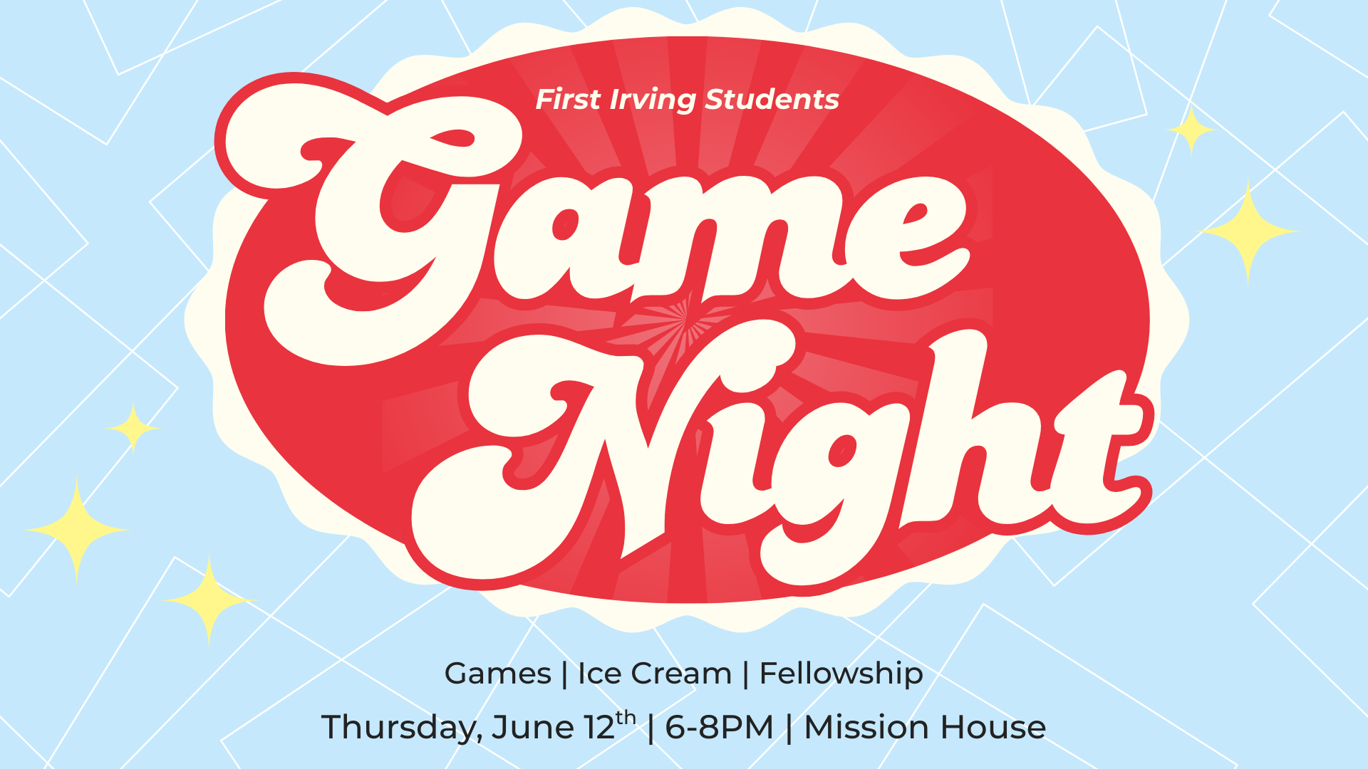 Student Ministry Game Night